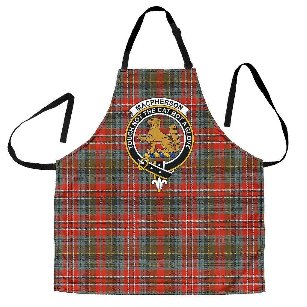 Clan MacPherson Weathered Tartan Crest Apron BO35 Clan MacPherson Tartan Today   