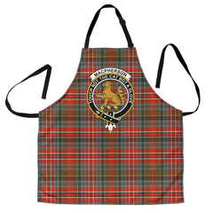 Clan MacPherson Weathered Tartan Crest Apron BO35 Clan MacPherson Tartan Today   