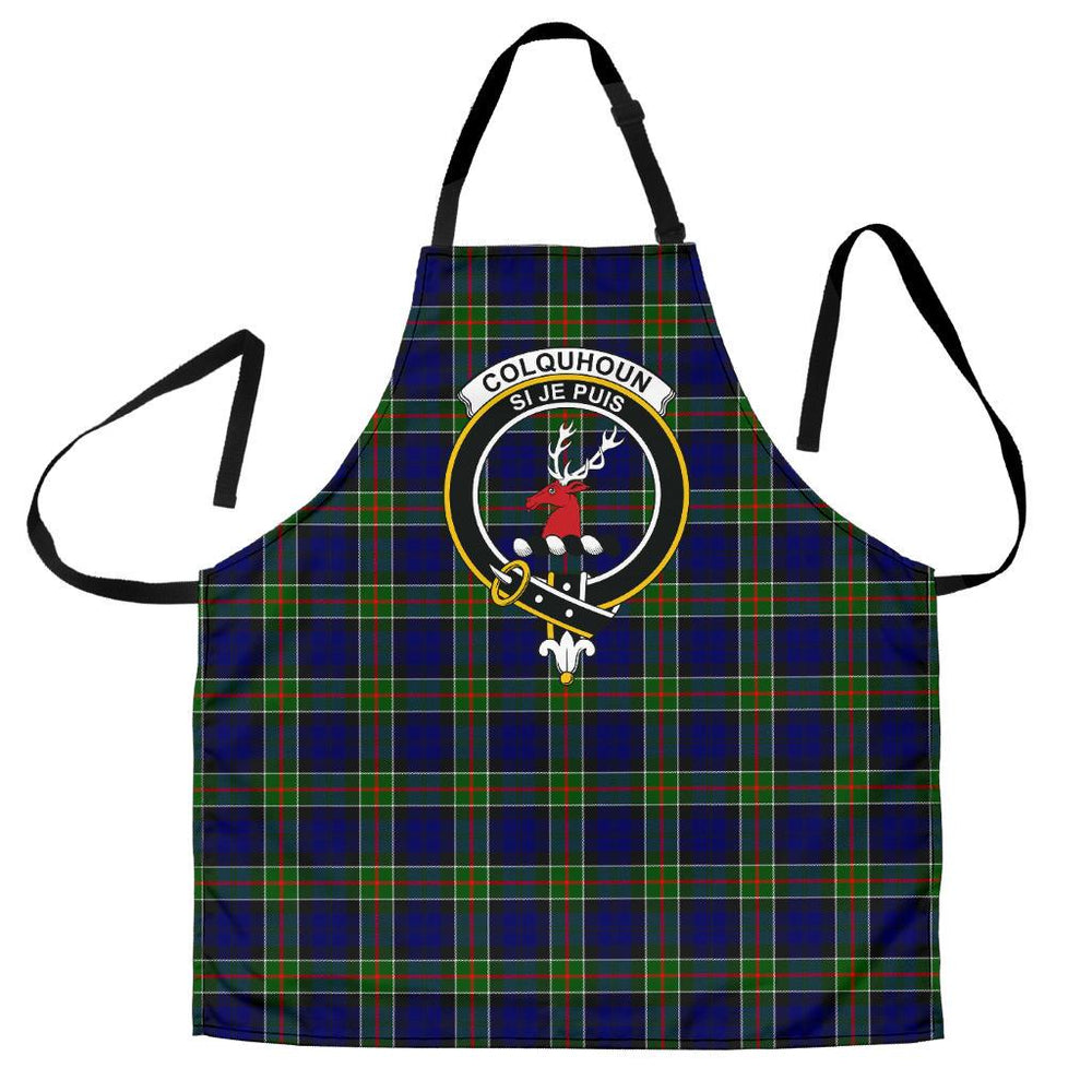 Clan Colquhoun Modern Tartan Crest Apron RQ10 Clan Colquhoun Tartan Today   