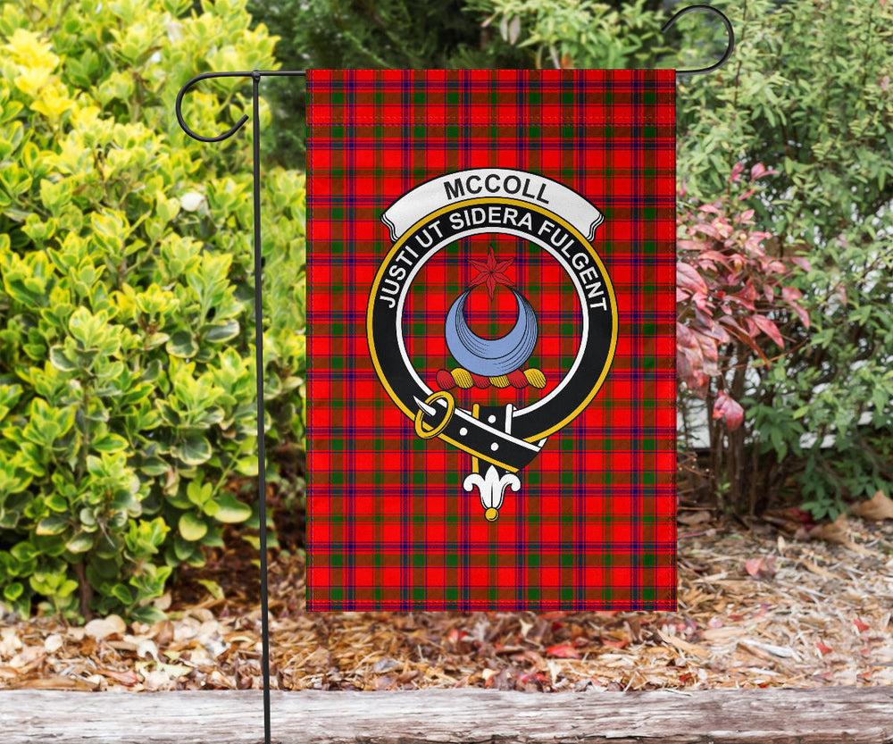 Clan McColl Tartan Crest Garden Flag  - SPRG51 Clan Garden Tartan Today   