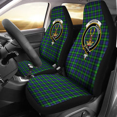 Clan Gordon Modern Tartan Crest Car Seat Cover  - SPQU22 Clan Gordon Tartan Today   