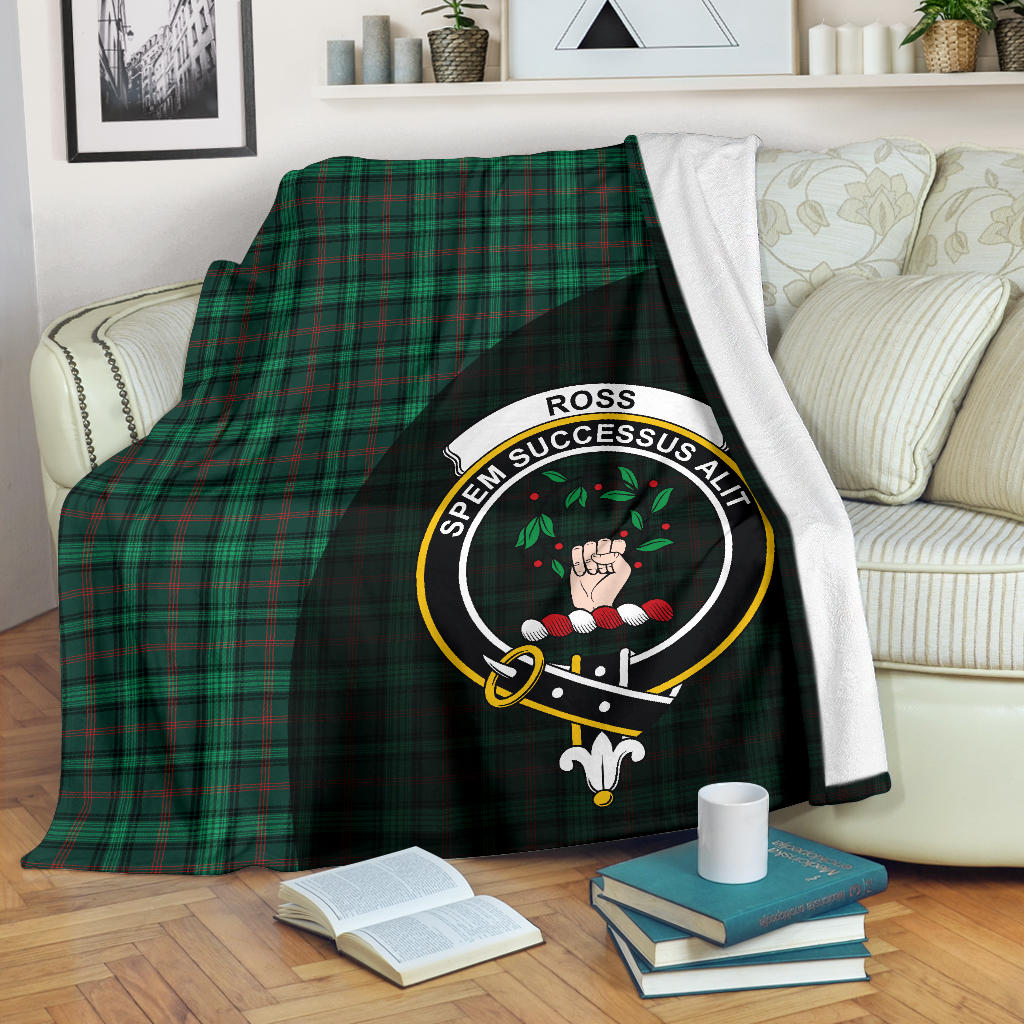 Clan Ross Hunting Modern Tartan Crest Blanket Wave Style  SPGS83 Clan Ross Tartan Today   