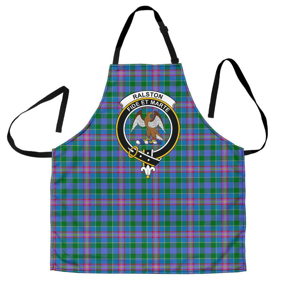 Clan Ralston Tartan Crest Apron AG88 Clan Ralston Tartan Today   