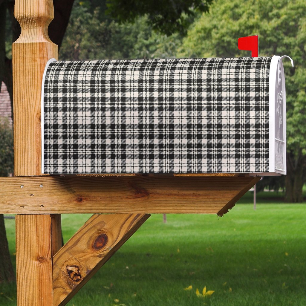 Clan Scott Black & White Ancient Tartan Mailbox YA67 Clan Scott (Scott Tartan) Tartan Today   