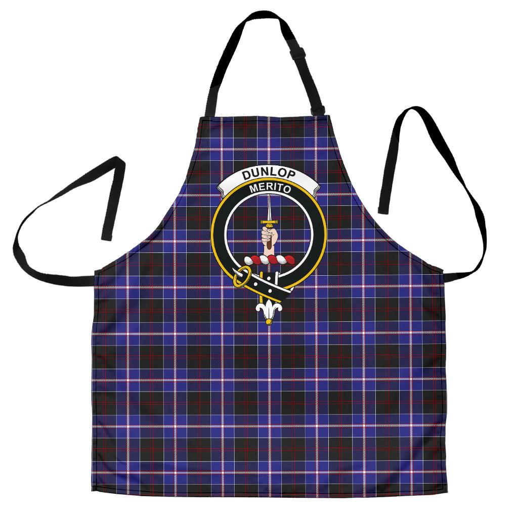 Clan Dunlop Modern Tartan Crest Apron LV20 Clan Dunlop Tartan Today   
