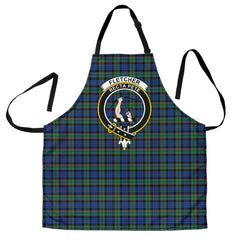 Clan Fletcher Modern Tartan Crest Apron TB39 Clan Fletcher Tartan Today   