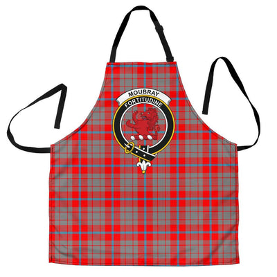 Clan Moubray Tartan Crest Apron