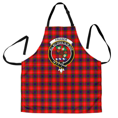 Clan Fraser Modern Tartan Crest Apron EL23