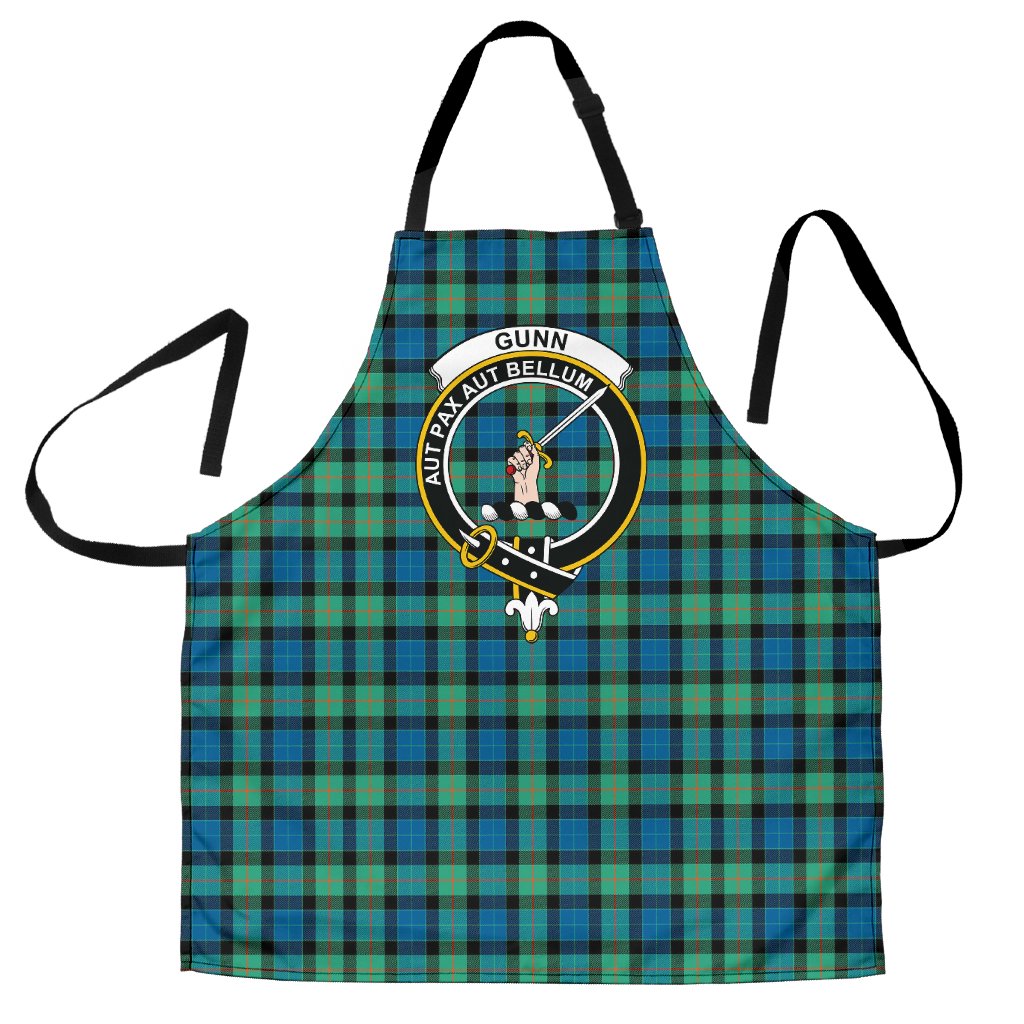 Clan Gunn Ancient Tartan Crest Apron WC99 Clan Gunn Tartan Today   