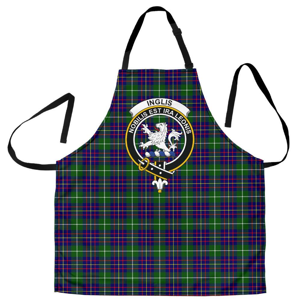 Clan Inglis Modern Tartan Crest Apron XL94 Clan Inglis Tartan Today   