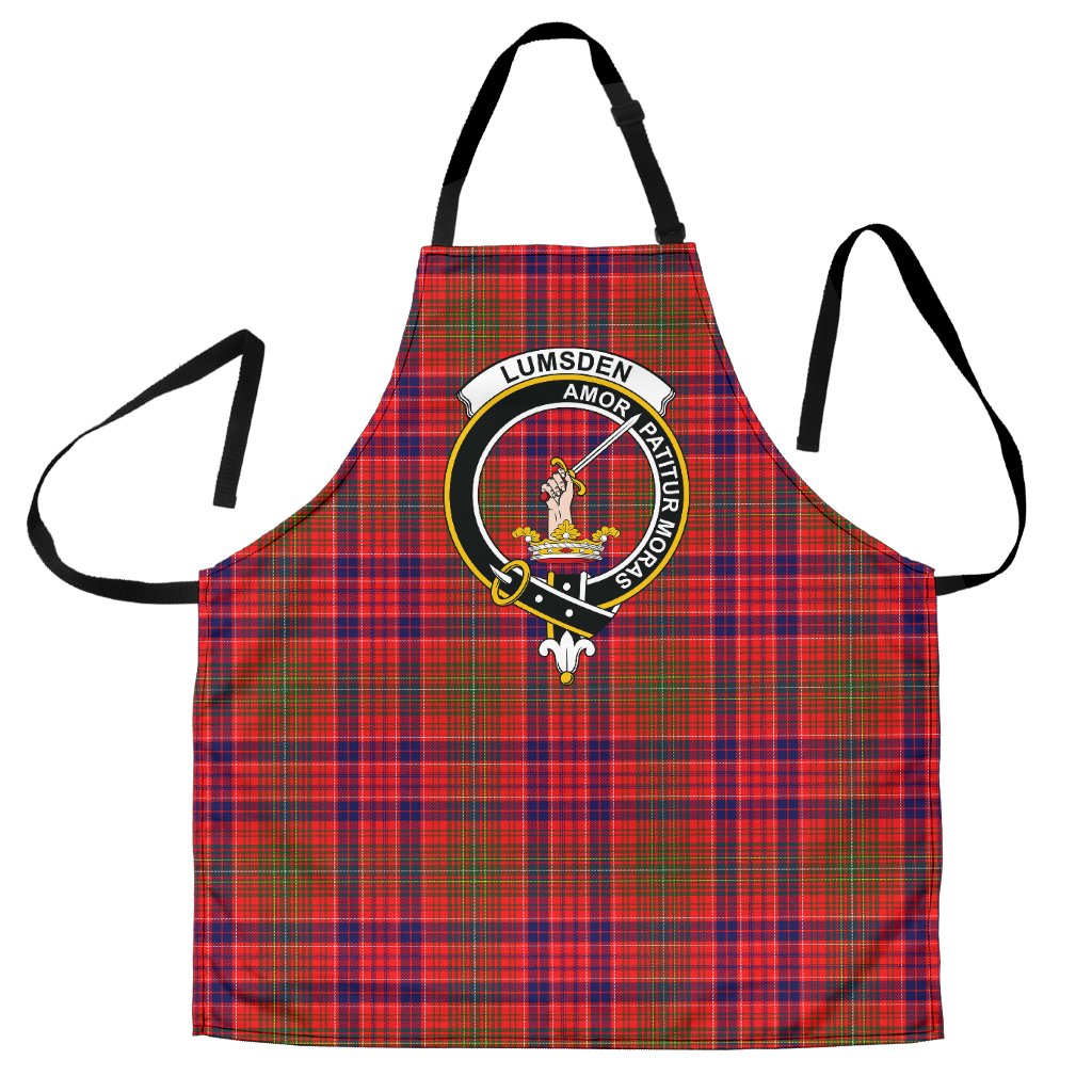 Clan Lumsden Modern Tartan Crest Apron BS70 Clan Lumsden Tartan Today   