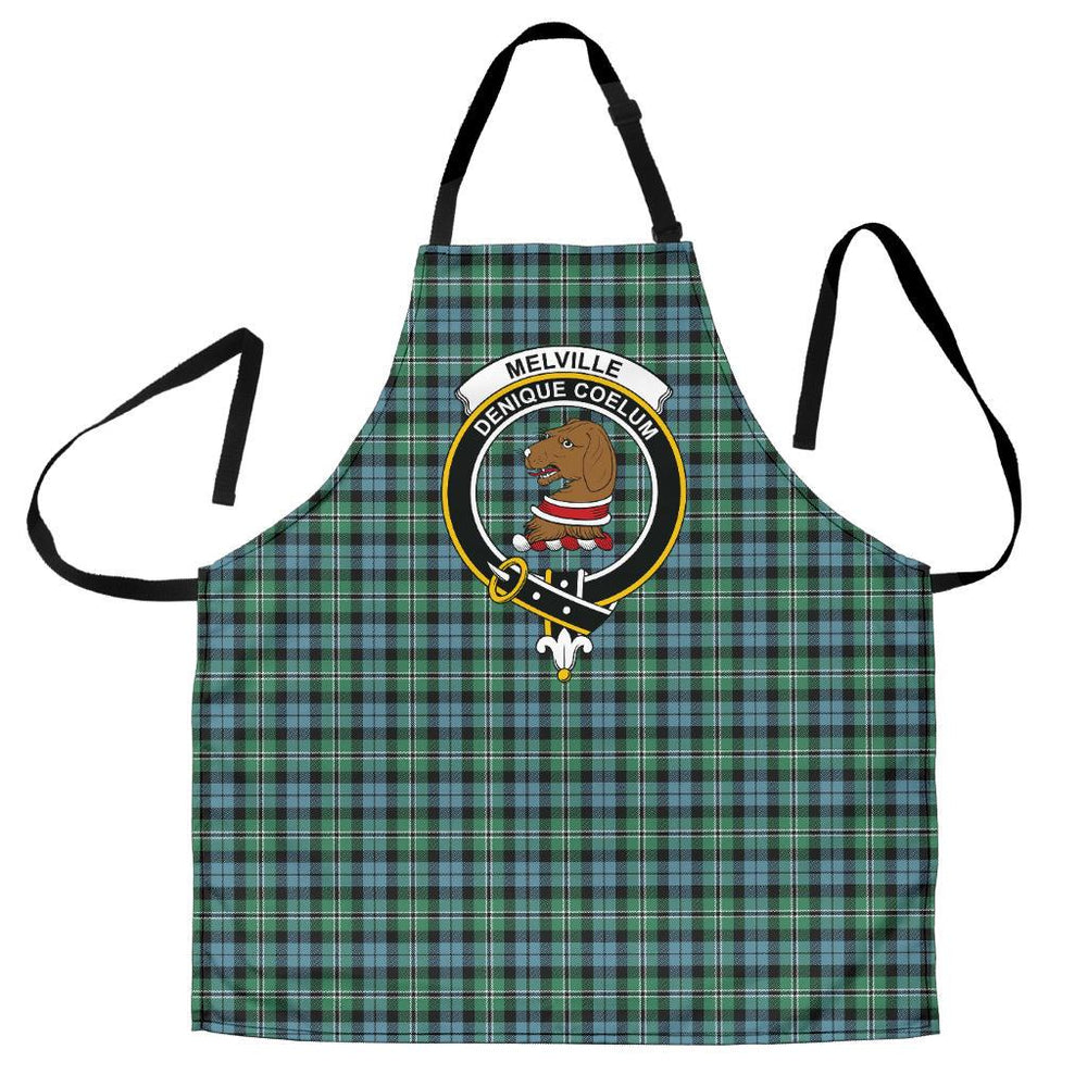 Clan Melville Tartan Crest Apron CC66 Clan Melville Tartan Today   