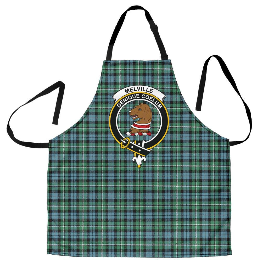 Clan Melville Tartan Crest Apron CC66 Clan Melville Tartan Today   