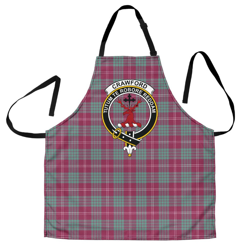 Clan Crawford Ancient Tartan Crest Apron AJ54 Clan Crawford Tartan Today   