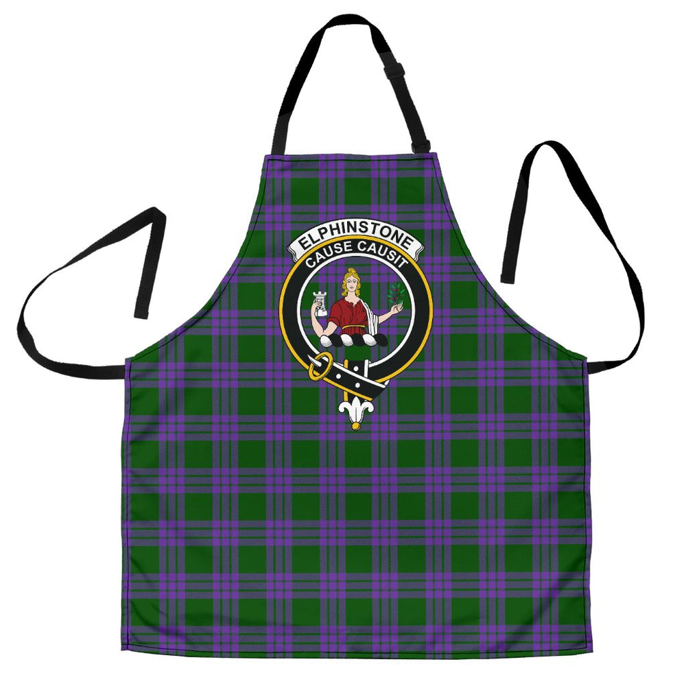 Clan Elphinstone Tartan Crest Apron WY72 Clan Elphinstone Tartan Today   