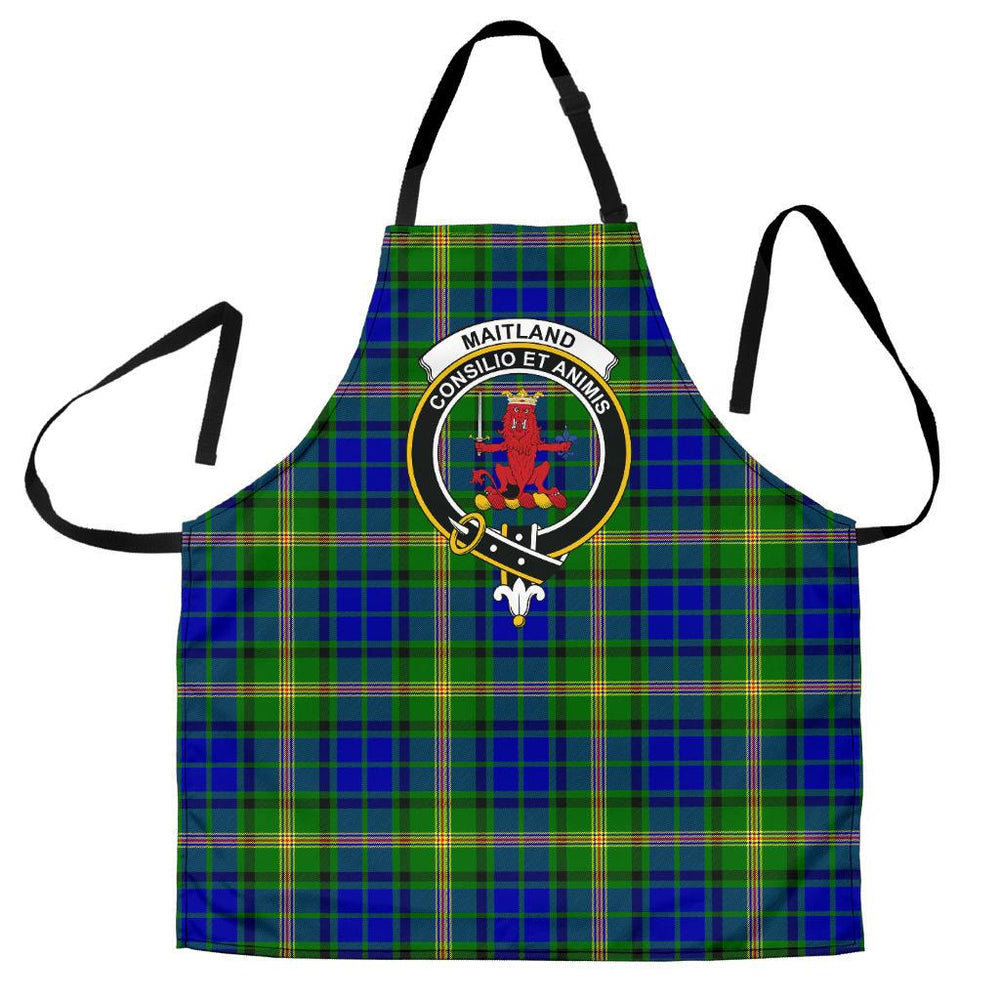 Clan Maitland Tartan Crest Apron OR86 Clan Maitland Tartan Today   