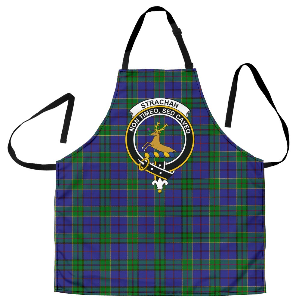Clan Strachan Tartan Crest Apron HZ23 Clan Strachan Tartan Today   