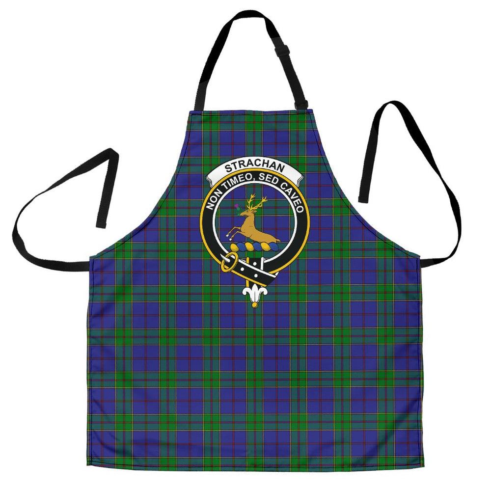 Clan Strachan Tartan Crest Apron HZ23 Clan Strachan Tartan Today   