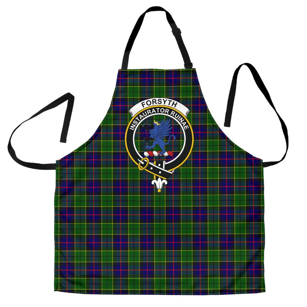 Clan Forsyth Modern Tartan Crest Apron VR99 Clan Forsyth Tartan Today   
