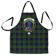 Clan Forsyth Modern Tartan Crest Apron VR99 Clan Forsyth Tartan Today   