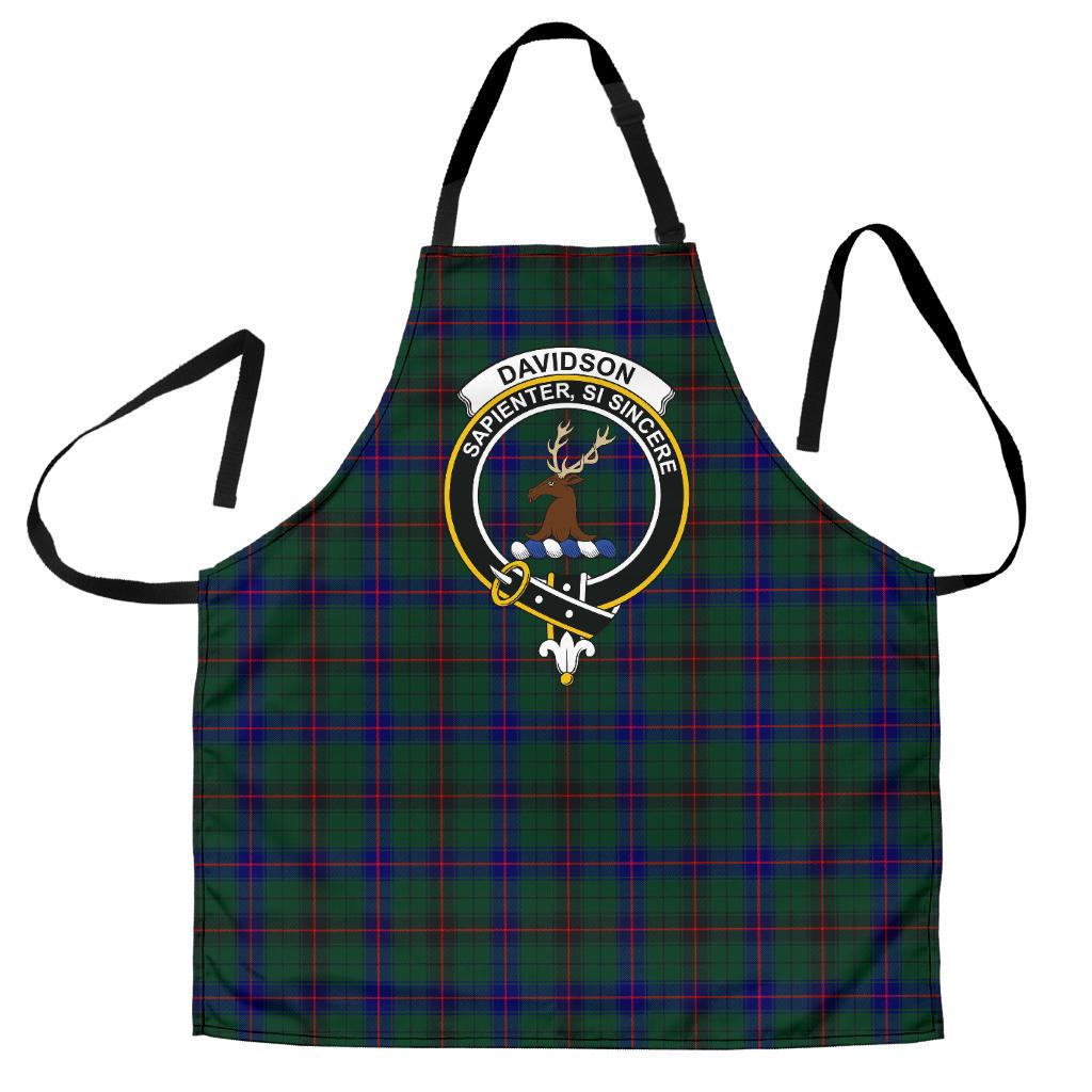 Clan Davidson Modern Tartan Crest Apron LO44 Clan Davidson Tartan Today   
