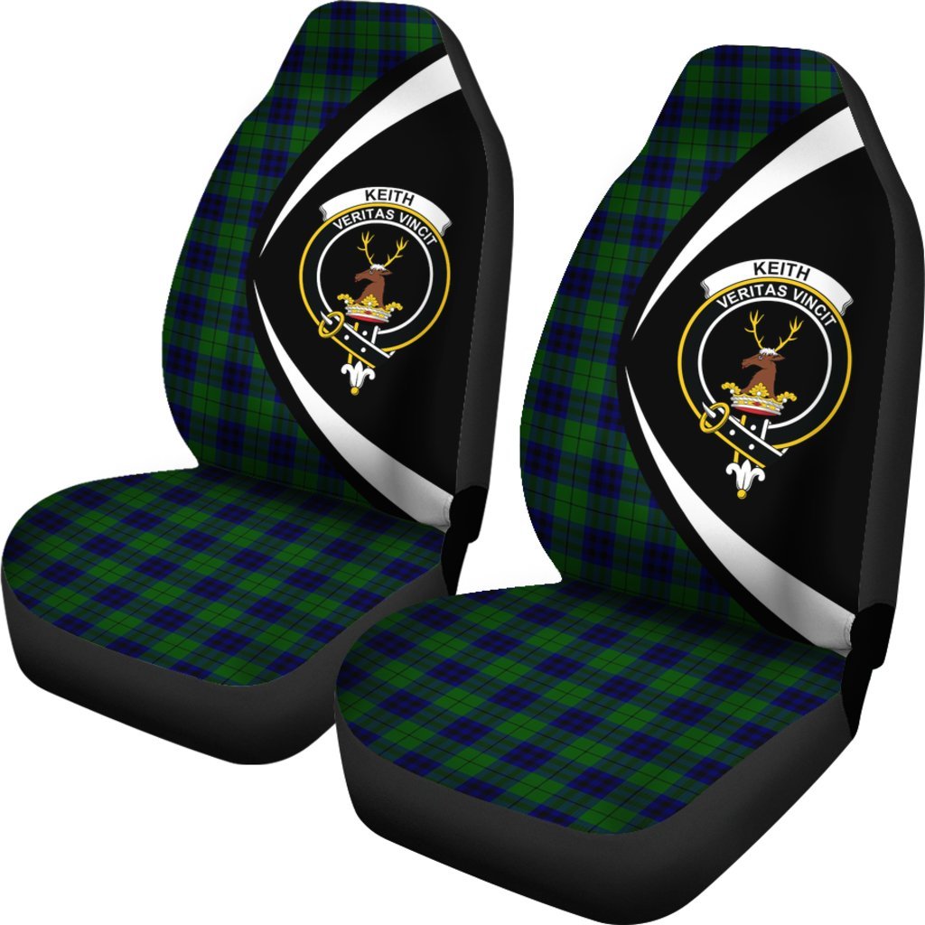 Clan Keith Modern Tartan Crest Car Seat Cover PN82 Clan Keith Tartan Today   