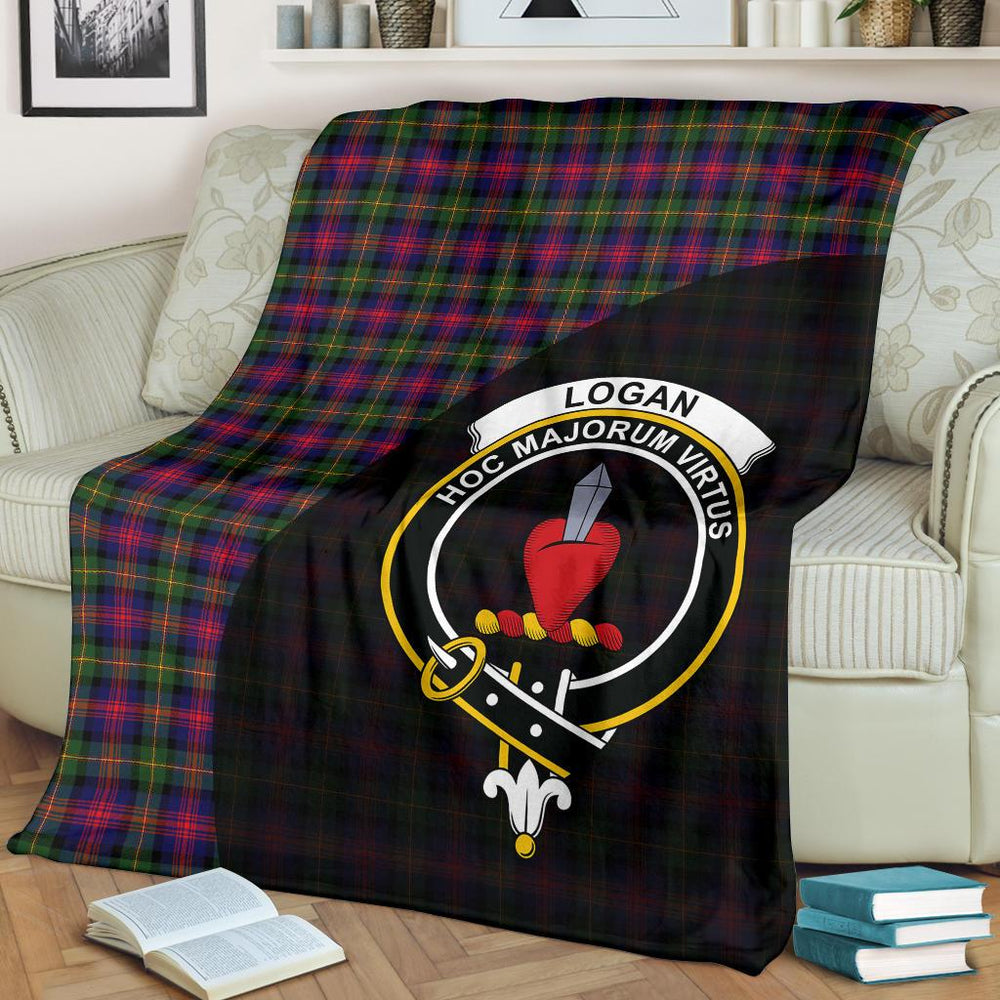 Clan Logan Modern Tartan Crest BlanketsEN68 Clan Logan Tartan Today   