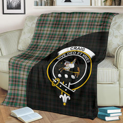 Clan Craig Ancient Tartan Crest Blanket Wave Style JY69 Clan Craig Tartan Today   
