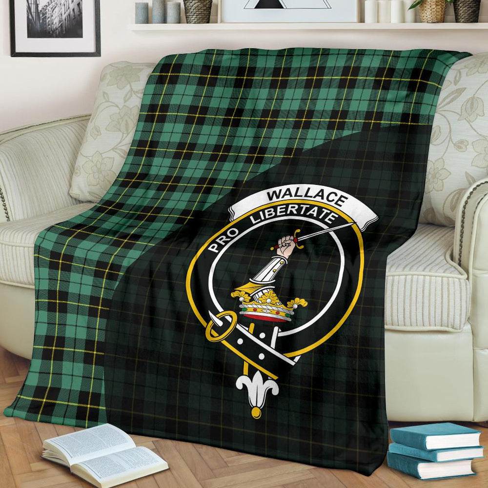 Clan Wallace Hunting Ancient Tartan Crest Blankets Wave Style GM12 Clan Wallace Tartan Today   