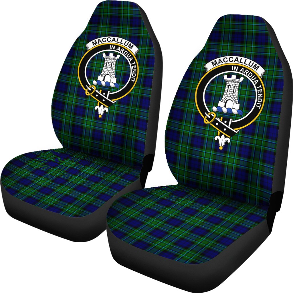Clan MacCallum (Malcolm) Tartan Crest Car Seat Cover XQ11 Clan MacCallum Tartan Today   