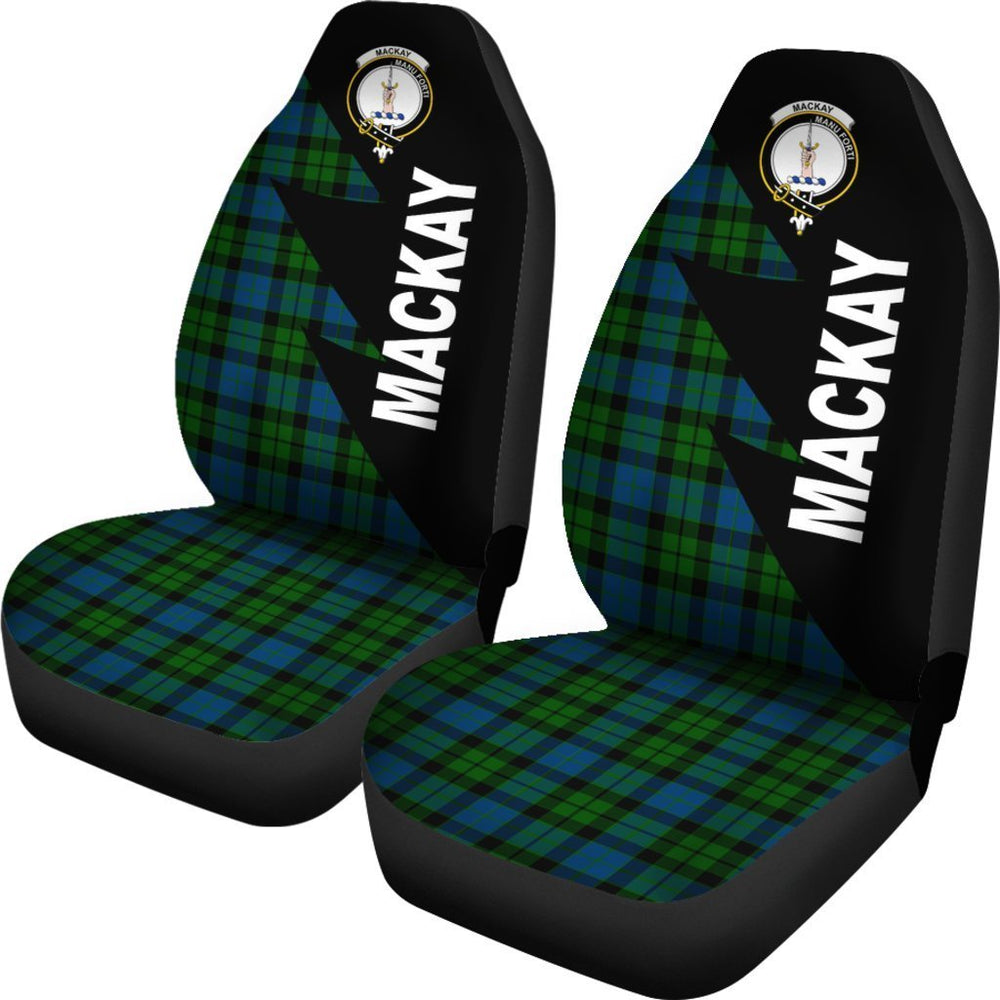 Clan MacKay Modern Tartan Crest Flash Style Car Seat Cover BE79 Clan MacKay Tartan Today   