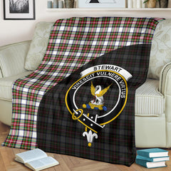 Clan Stewart Dress Modern Tartan Crest Blanket 3 Sizes TF20 Clan Stewart Tartan Today   