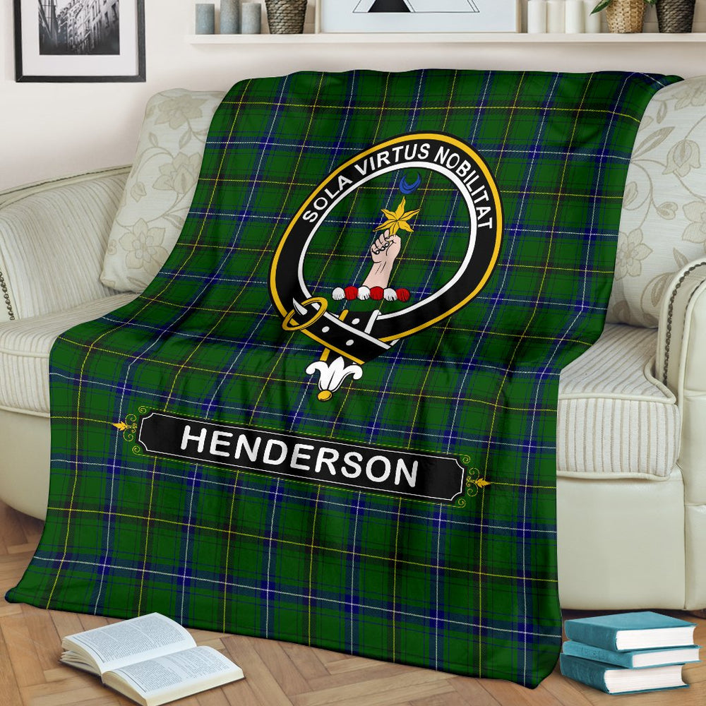 Clan Henderson (MacKendrick) Family Tartan Crest BlanketsFI56 Clan Henderson Tartan Today   