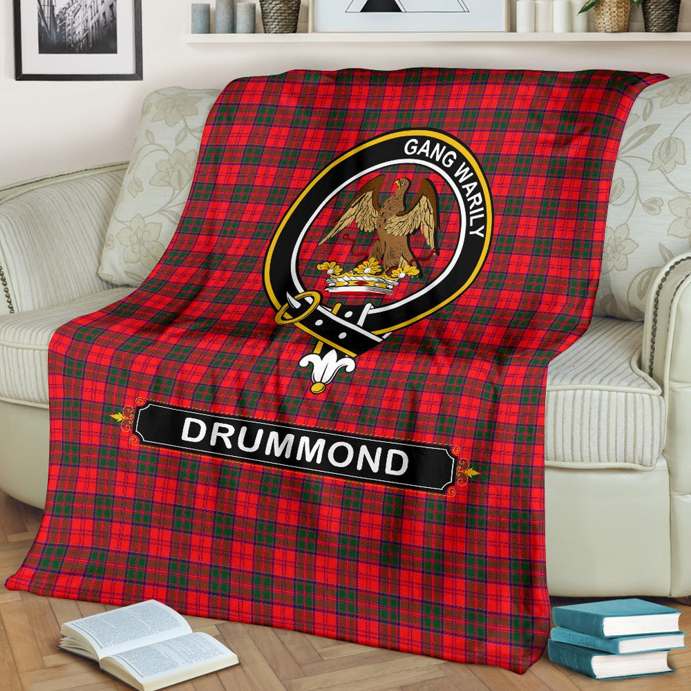Clan Drummond Family Tartan Crest Blanket 3 Sizes YL88 Clan Drummond Tartan Today   