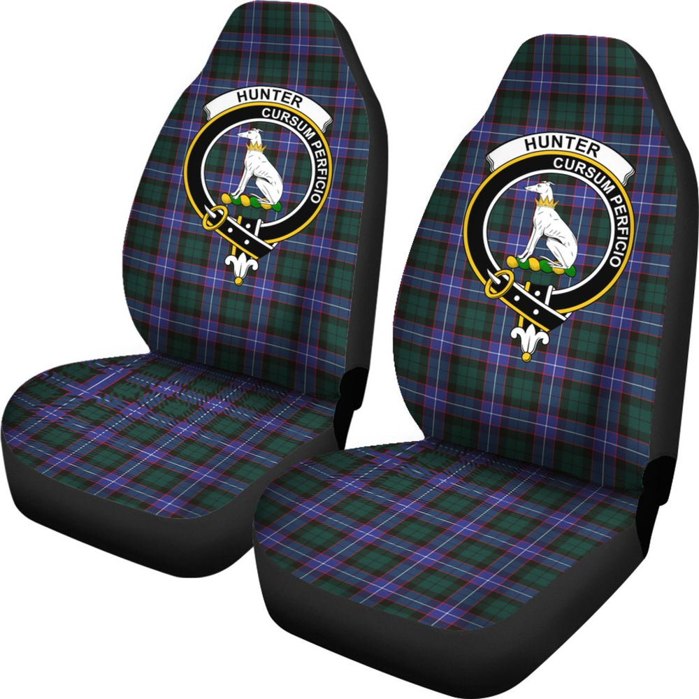 Clan Hunter Tartan Crest Car Seat Cover WN16 Clan Hunter Tartan Today   