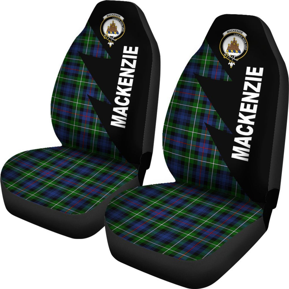 Clan Mackenzie Family Modern Tartan Crest Car Seat Cover  - Flash StyleCS18 Clan MacKenzie Clan MacKenzie   
