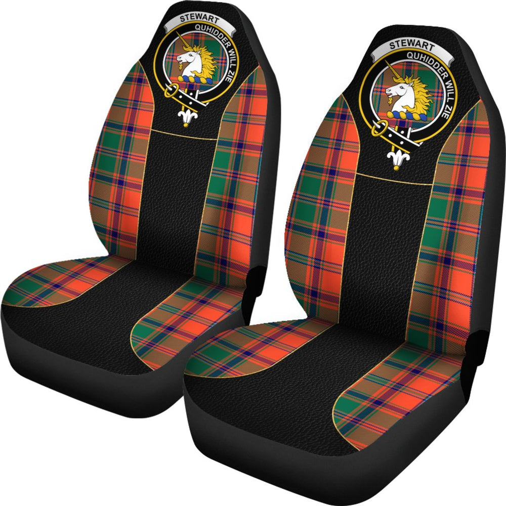 Clan Stewart (Of Appin) Tartan Family Crest Car Seat Cover DN25 Clan Stewart Tartan Today   