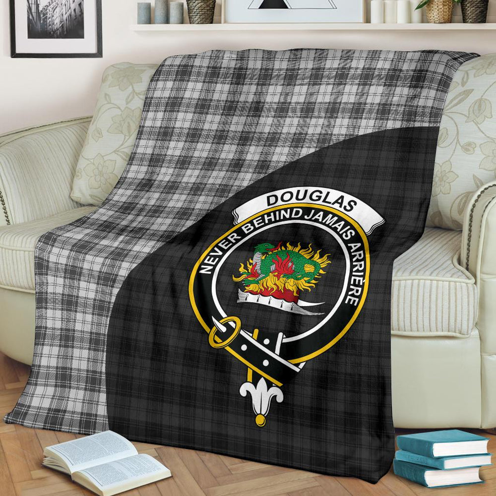 Clan Douglas Grey Modern Tartan Crest Blanket Wave Style GG98 Clan Douglas Tartan Today   