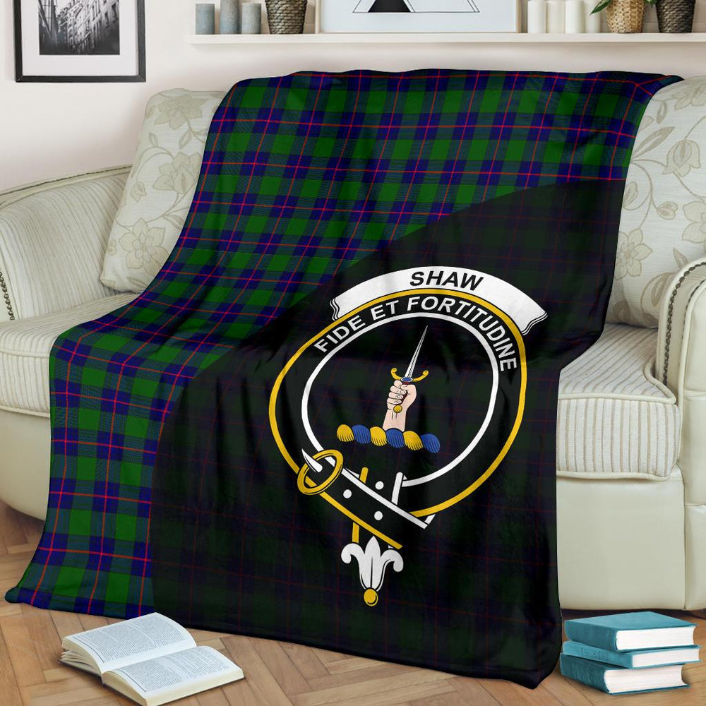Clan Shaw Modern Tartan Crest Blankets Wave Style MP97 Clan Shaw Tartan Today   