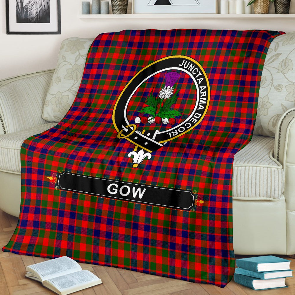 Clan Gow Of Skeoch Tartan Crest BlanketsVY18 Clan Gow Tartan Today   
