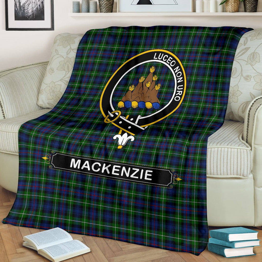 Clan MacKenzie Family Tartan Crest BlanketFR93 Clan MacKenzie Clan MacKenzie   