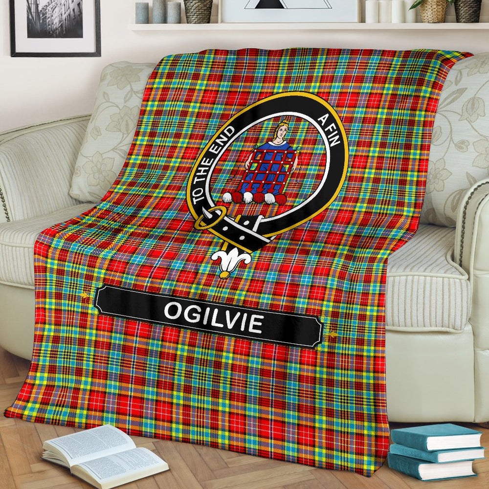 Clan Ogilvie Family Tartan Crest BlanketsUU90 Clan Ogilvie Tartan Today   