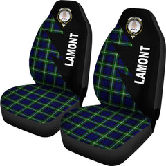 Clan Lamont Tartan Crest Car seat Cover VH40 Clan Lamont Tartan Today   