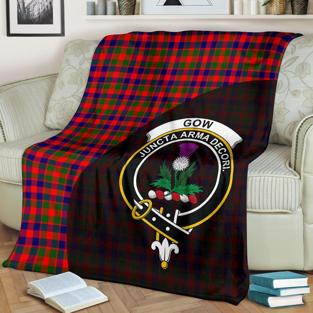 Clan Gow Modern Tartan Crest BlanketsGJ96 Clan Gow Tartan Today   