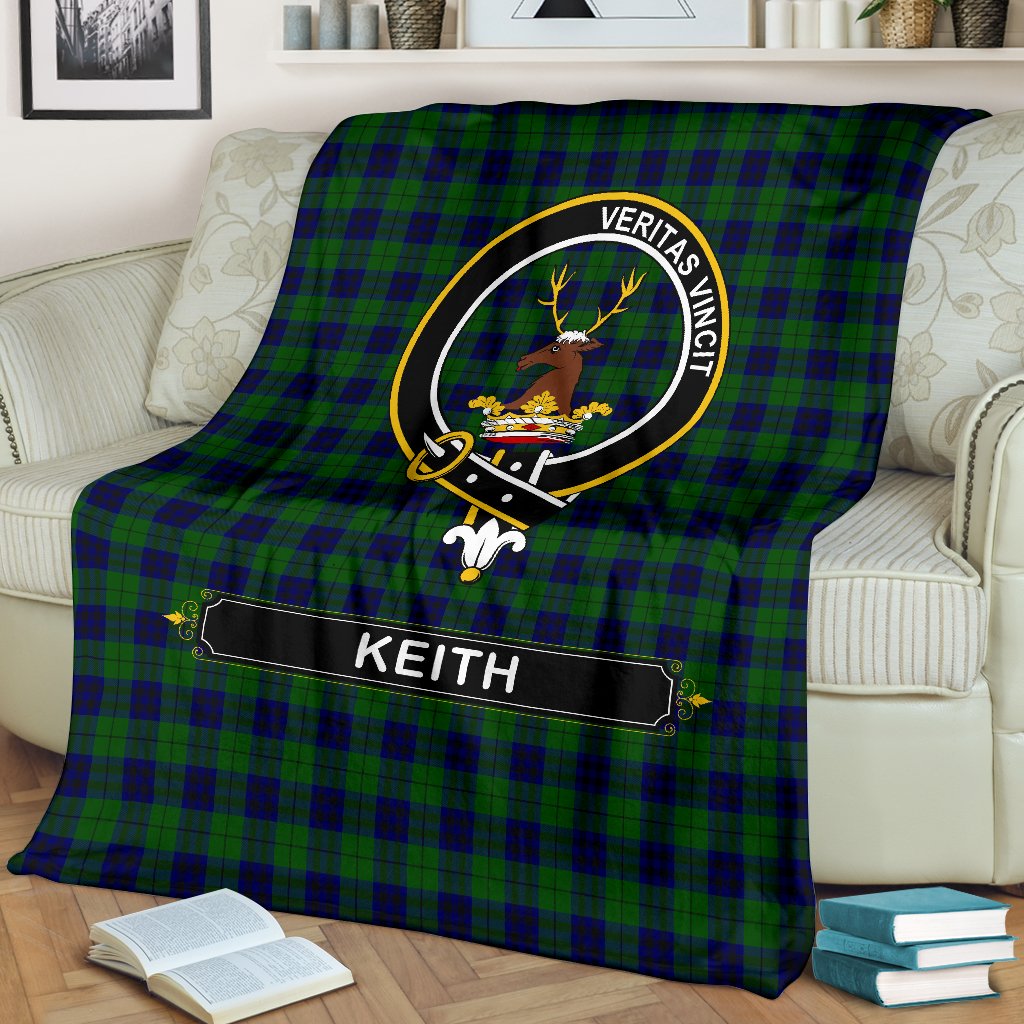 Clan Keith Tartan Crest Blanket 3 Sizes PN91 Clan Keith Tartan Today   