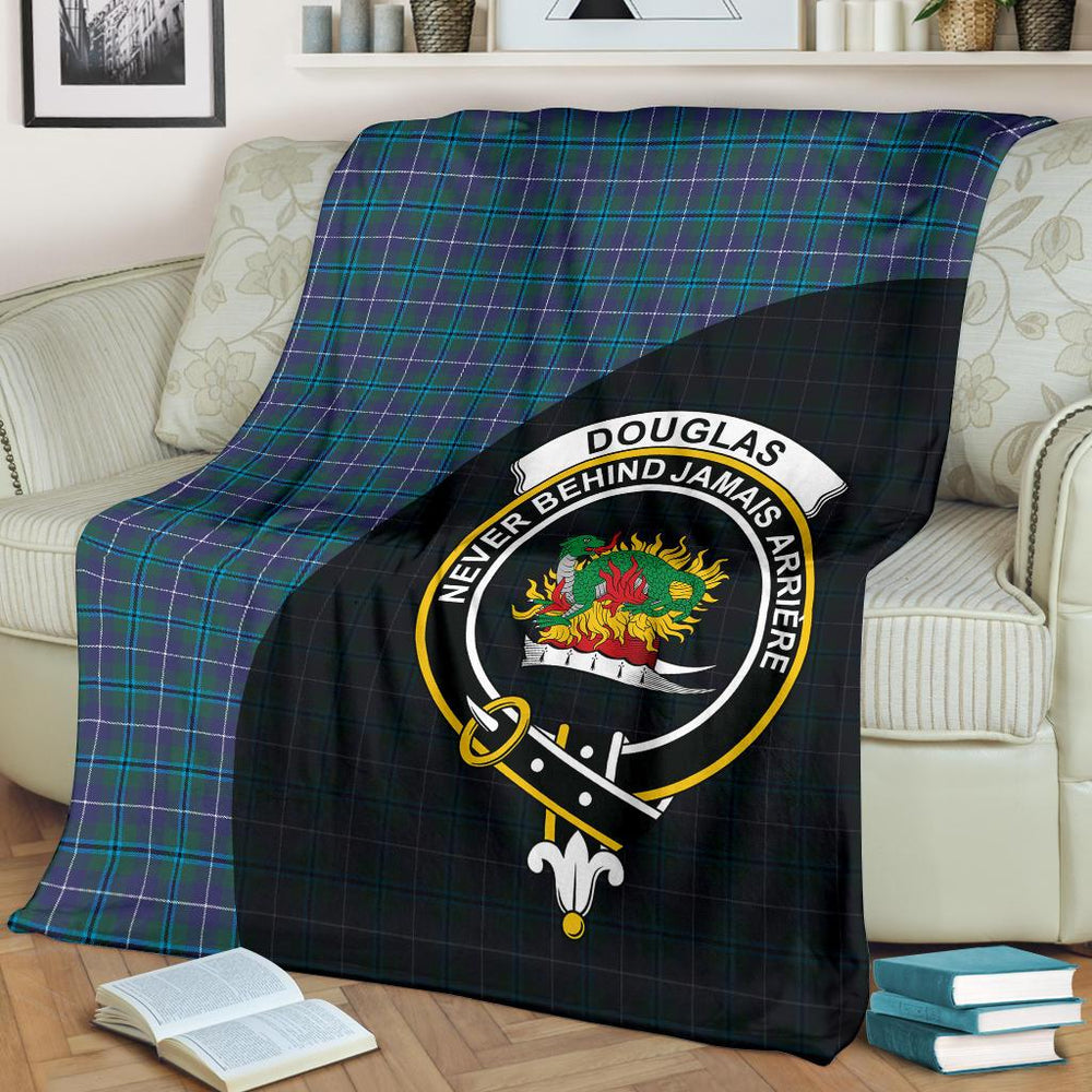 Clan Douglas Modern Tartan Crest Blanket Wave Style BQ65 Clan Douglas Tartan Today   