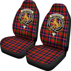 Clan Macpherson Tartan Crest Car Seat Cover VL58 Clan MacPherson Tartan Today   