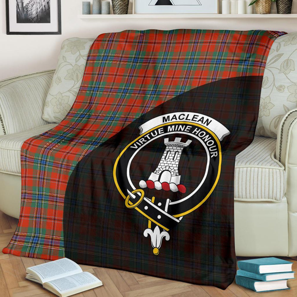 Clan MacLean of Duart Ancient Tartan Crest Blanket Wave Style IB65 Clan Hall Tartan Today   