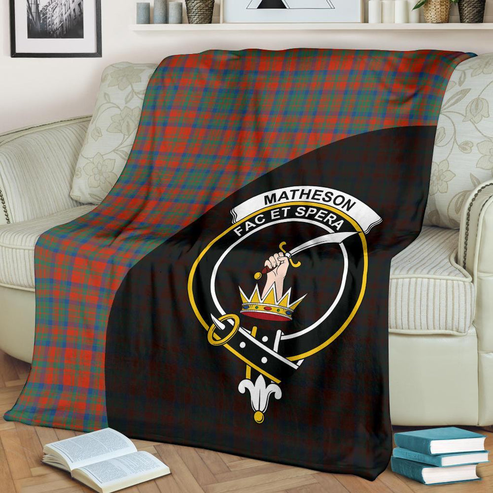Clan Matheson Ancient Tartan Crest Blanket Wave Style FJ39 Clan Matheson Tartan Today   