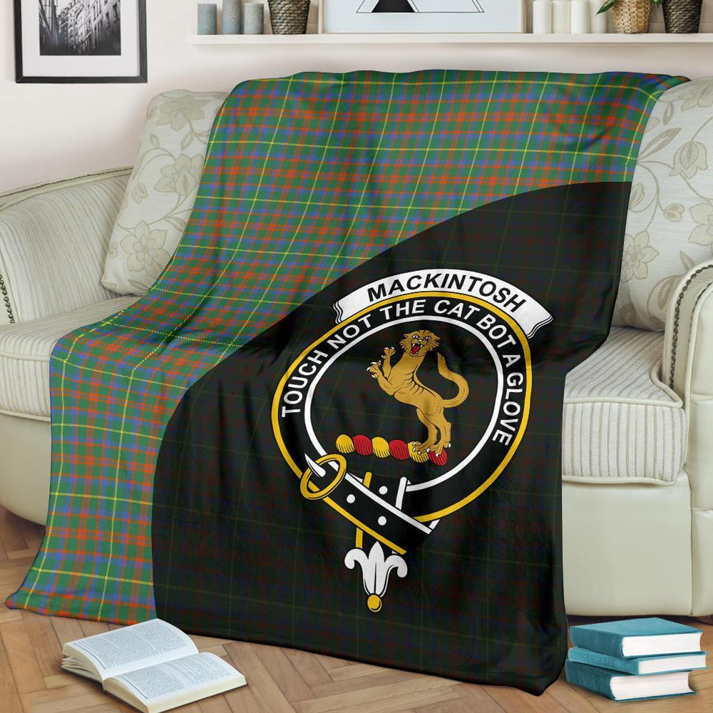 Clan MacKintosh Hunting Ancient Tartan Crest Blanket Wave Style OD54 Clan MacKintosh / MacIntosh Tartan Today   